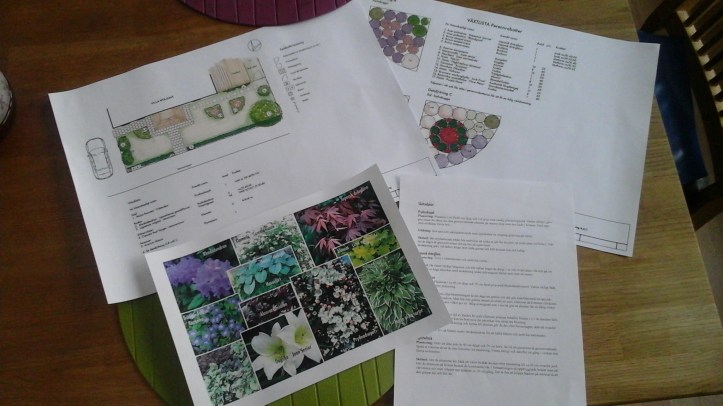 Planerna för framsidan 